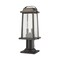 Z-Lite Millworks 2 Light Outdoor Pier Mounted Fixture, Oil Rubbed Bronze & Clear Beveled 574PHMR-533PM-ORB - alternate 4